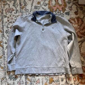 Grey Vineyard Vines quarter zip